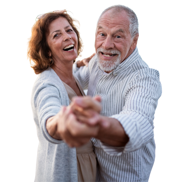 Happy Senior Couple Dancing in Gettysburg, PA
